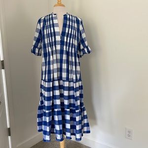 Anthropologie MIDI Buffalo Check by Whit Two